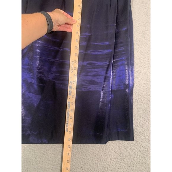 VTG Alex Evenings 2 Piece Formal Top Skirt Midnight Blue Shimmer‎ Size 10 Dress - Picture 11 of 12
